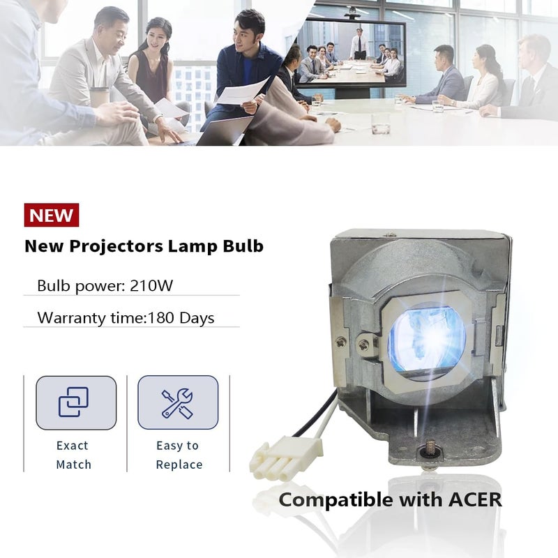 SORNEICDR Replacement Projector Lamp Bulb 5J.J9E05.001/5J.JCA05.001 Compatible with BENQ W1400, W1500, H6510BD, P1500, DW843UST, DX842UST, MW831UST, MW843UST, MX842UST Projectors, with Housing - Image 3